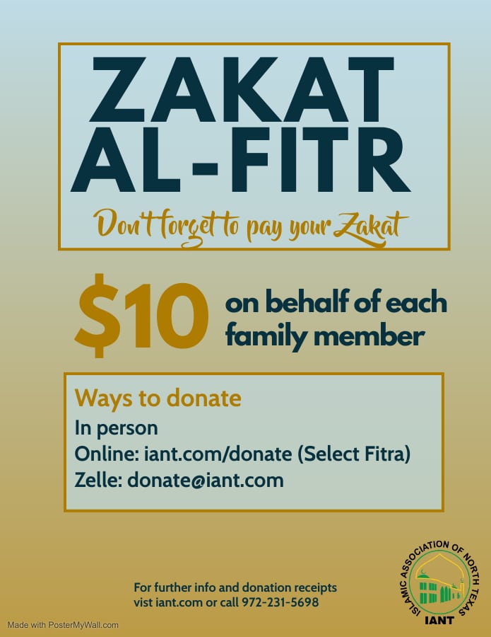 2022 Ramadan Fitra Info